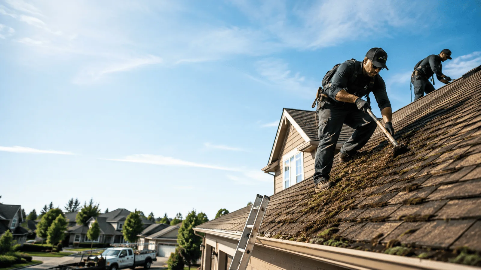Roof Moss Removal in Portage, IN near me